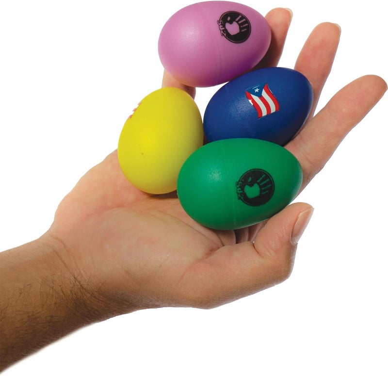 5d2 Percussion 4 PCS Plastic Egg Shaker Set with Puerto Rico Flag - Musical Hand Percussion Shakers - Maracas Percussion Instruments (5D2PRSHAKERS) - Image 2